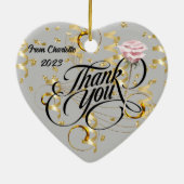 Dank u keramisch Ornament (Achterkant)