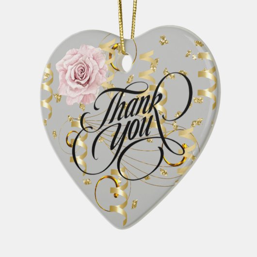 Dank u keramisch Ornament (Links)