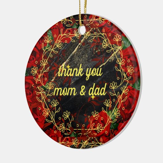 dank u keramisch ornament (Links)