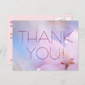 Dank u kersen aanpasbaar briefkaart (Voorkant / Achterkant)