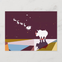 DANK U, KERSTMAN BRIEFKAART