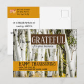 Dank U Kerstmis Zakelijke Dankzegging Briefkaart (Voorkant / Achterkant)