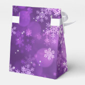 Dank u Kerstvakantie Sparkle Paarse Bedankdoosjes (Achterkant)