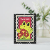 Dank u kikkerdier briefkaart (Staand voorkant)