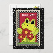 Dank u kikkerdier briefkaart (Voorkant / Achterkant)