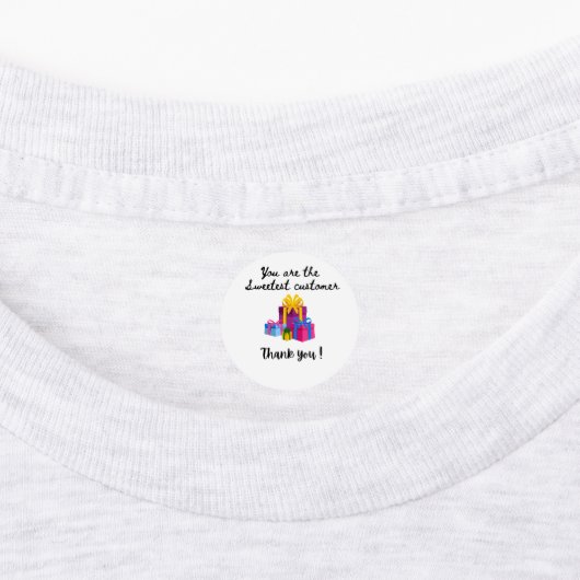 Dank u Klanten Stickers (Meerdere) (Aangebracht)