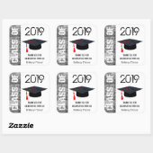 Dank u Klasse van 20XX Vierkante Sticker (Vel)