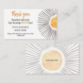 Dank u, klein visitekaartje, bijsluiter visitekaartje (Voorkant / Achterkant)