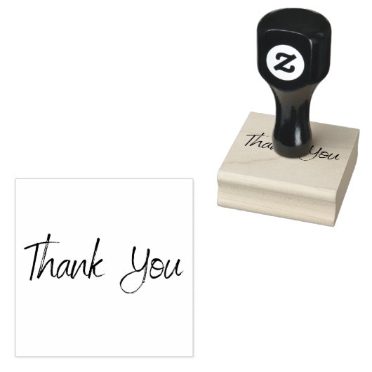  dank u kleine bedrijfs trendy rubberstempel (Gestempeld)