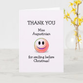 Dank u KLEINE LEREN VOOR CHRISTMAS Kaart (Gele Bloem)