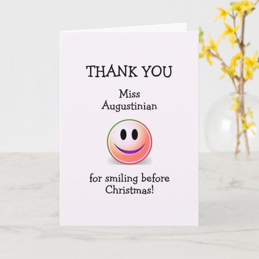 Dank u KLEINE LEREN VOOR CHRISTMAS Kaart (Gele Bloem)