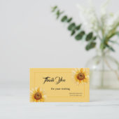 DANK U KLEINE VISITEKAARTJES (Staand voorkant)