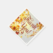 Dank u kleurrijke Herfst papieren servetten met bl (Hoek)