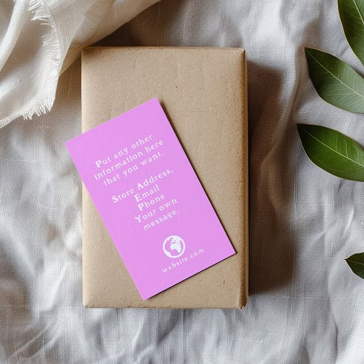 Dank u kleurrijke macarons informatiekaartje