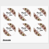 Dank u kleurrijke Palestijnse Tatreez Sticker (Vel)