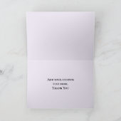 Dank u kleurrijke tekst op Paarse Kaart (Binnen)