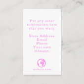 Dank u kleurrijke waterverf macarons informatiekaartje (Achterkant)