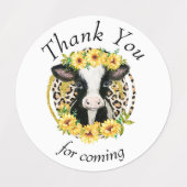 Dank u, Koe Labels (Design 1)