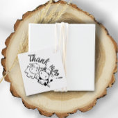 Dank u Koe thema bruiloft Bedankjes Labels