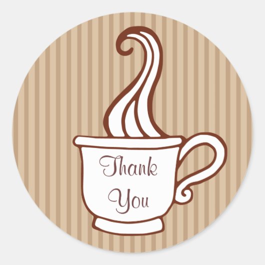Dank u koffie Stickers (Voorkant)