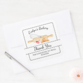 Dank u Koken en bakken business label (Envelop)