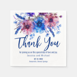 💍Dank u Korenbloemen en Lavendel Servet