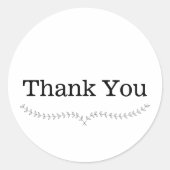 Dank u krans Sticker (Voorkant)