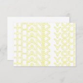 Dank u Krantenblad Afdrukmedia Invoegen Bedankkaart (Voorkant / Achterkant)