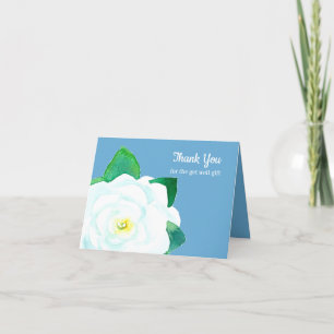 Dank u krijgt goed cadeau Gardenia Flower Bedankkaart