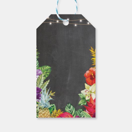 Dank u Label Aloha Favor Labels Chalk Wedding Cadeaulabel (Achterkant)