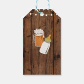 Dank u Label Baby shower Brewing Girl Boy Blue Cadeaulabel (Achterkant)