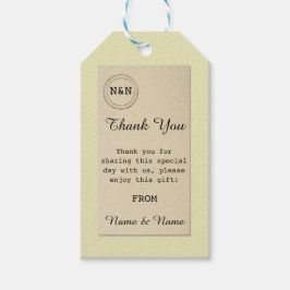 Dank u Label Bibliotheek Favor Labels Trouwboeken Cadeaulabel