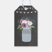 Dank u Label Bloemen Krijt Kant Jar Vrijgezellenfe Cadeaulabel (Achterkant)