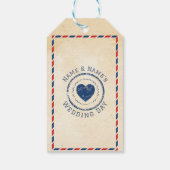 Dank u Label Briefkaart Favor Labels Wedding Trave Cadeaulabel (Achterkant)