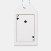 Dank u Label Bruiloft Speelkaarten Schoppen K Q Ac Cadeaulabel (Achterkant)