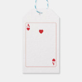 Dank u Label Bruiloft Spelen Kaarten Ace van Harte Cadeaulabel (Achterkant)