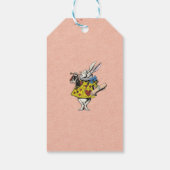 Dank u Label Favor Wonderland Konijnenbruiloft Cadeaulabel (Achterkant)