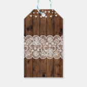 Dank u Label Favor Wood Lace Vrijgezellenfeest Cadeaulabel (Achterkant)