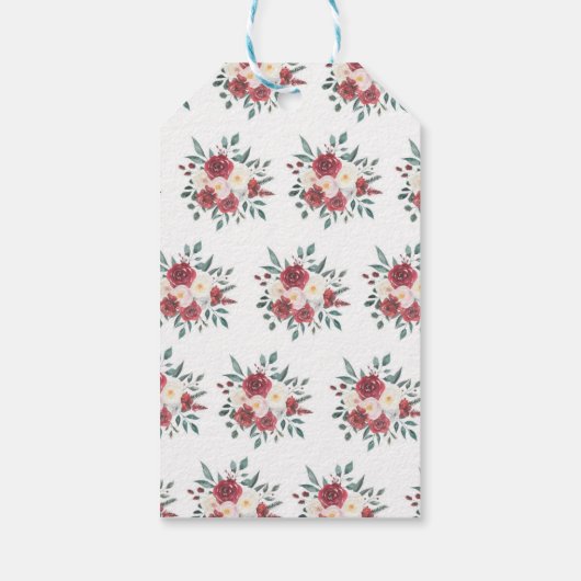 Dank u Label Goud Vrijgezellenfeest Bourgogne Rood Cadeaulabel (Achterkant)