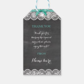 Dank u Label Lingerie Douche Bridal Party Lace Cadeaulabel (Voorkant)