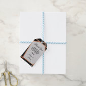 Dank u Label Marmeren Favor Roos Gouden Bruiloft Cadeaulabel (Met Touw)