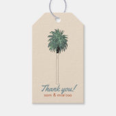 Dank u Label met Palm Tree Cadeaulabel (Voorkant)