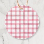 Dank U label met Roze Baby bunny meisje (Achterkant)