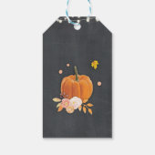 Dank u Label rustiek krijt pompoen Vrijgezellenfee Cadeaulabel (Achterkant)