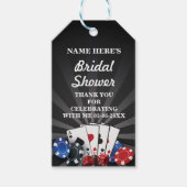 Dank u Label Rustiek Vrijgezellenfeest Las Vegas Cadeaulabel (Voorkant)