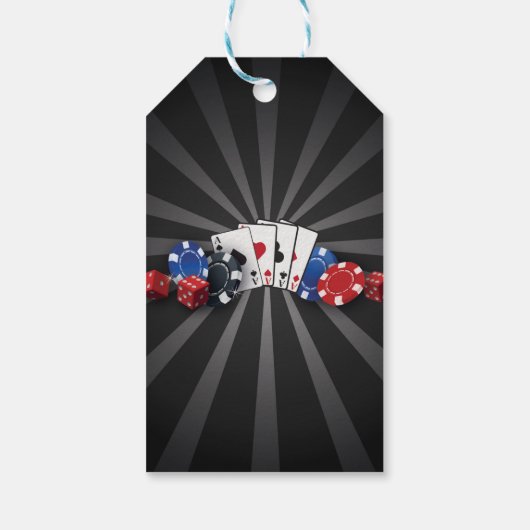 Dank u Label Rustiek Vrijgezellenfeest Las Vegas Cadeaulabel (Achterkant)