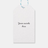 Dank u label van het cadeau van de leraar cadeaulabel (Achterkant)