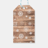 Dank u Label Winter Sneeuwvlokken Labels Krijt Bru Cadeaulabel (Achterkant)