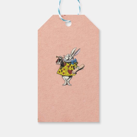 Dank u Label Wonderland Rabbit Vrijgezellenfeest Cadeaulabel (Achterkant)