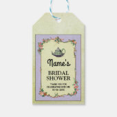 Dank u Label Wonderland Theepot Vrijgezellenfeest Cadeaulabel (Voorkant)